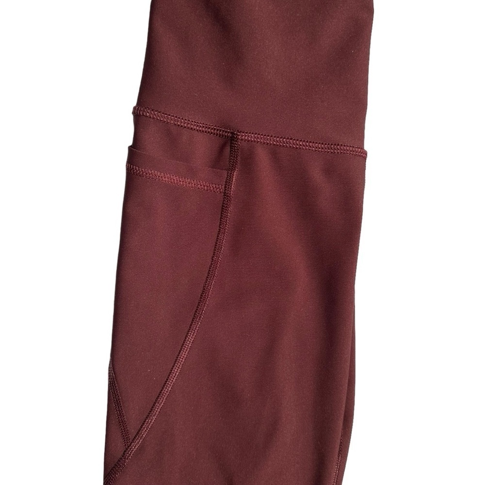 OLD NAVY WOMENS  MAROON HIGH-WAISTED POWERSOFT LEGGINGS SIZE XS - Picture 11 of 11